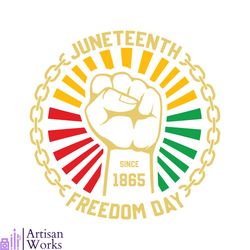juneteenth since 1865 svg for cricut sublimation files