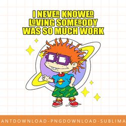 mademark x rugrats - chuckie - love is so much work png, sublimate, digital print