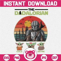 Personalized The Dadalorian Png, The Dadalorian Png, Father's Day Png, Custom Dad Name With Kids, Star Wars The Dadalori