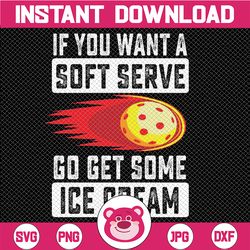 Pickleball Soft Serve Ice Cream Svg,  Funny Pickleball Svg, Ice Cream Pickleball Png, Instant Download