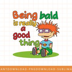 mademark x rugrats - chuckie finster  being bald is a good thing  rugrats png, sublimate, digital print