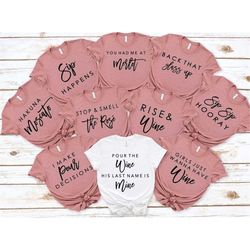 bachelorette party shirts, bach babe shirt, bridal party shirts, bridal party gifts, matching bridal party, bachelorette