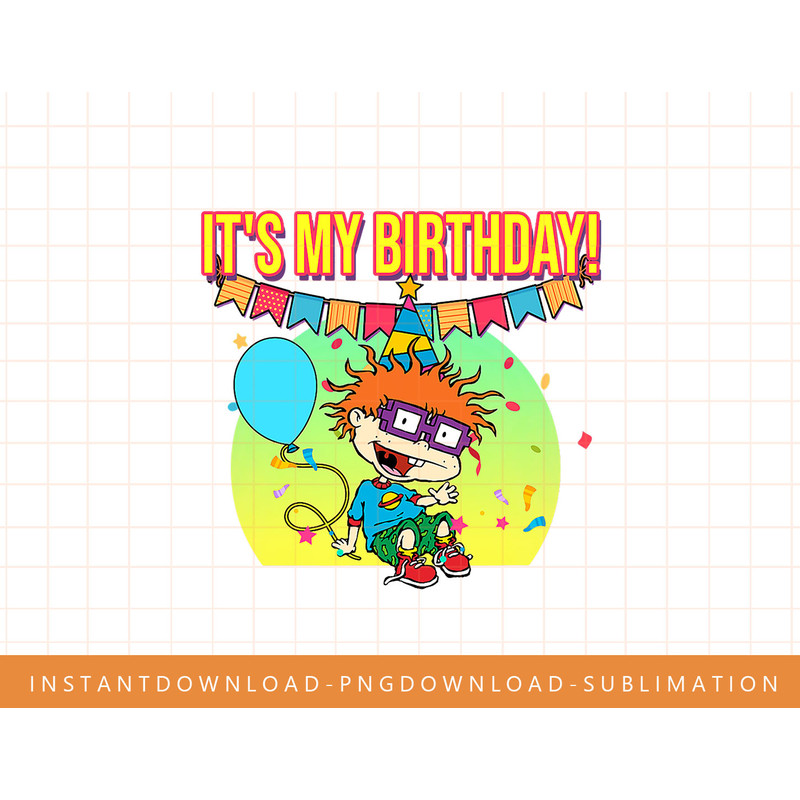 Mademark x Rugrats - It s My Birthday - Chuckie Finster png, sublimate, digital print.jpg
