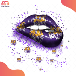 lsu tigers sexy lip svg, sport svg, lsu tigers svg, tigers svg, sexy lip svg, lsu tig