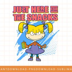 mademark x rugrats - just here for the snacks - angelica png, sublimate, digital print