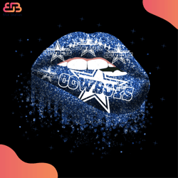 cowboys inspired lips svg, sport svg, cowboys svg, sexy lips svg, cowboys logo svg, c