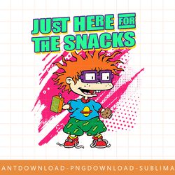 mademark x rugrats - just here for the snacks - chuckie png, sublimate, digital print