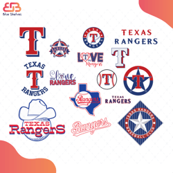 texas rangers bundle svg, sport svg, texas rangers svg, texas rangers logo svg, texas