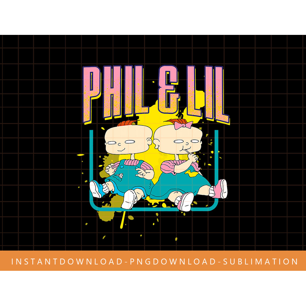 Mademark x Rugrats - Phil & Lil DeVille png, sublimate, digital print.jpg