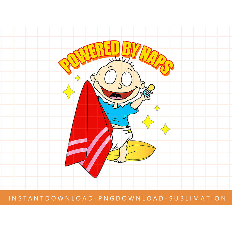 Mademark x Rugrats - Powered by Naps - Tommy Pickles png, sublimate, digital print.jpg