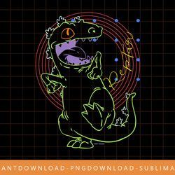 mademark x rugrats - reptar - retro outline png, sublimate, digital print
