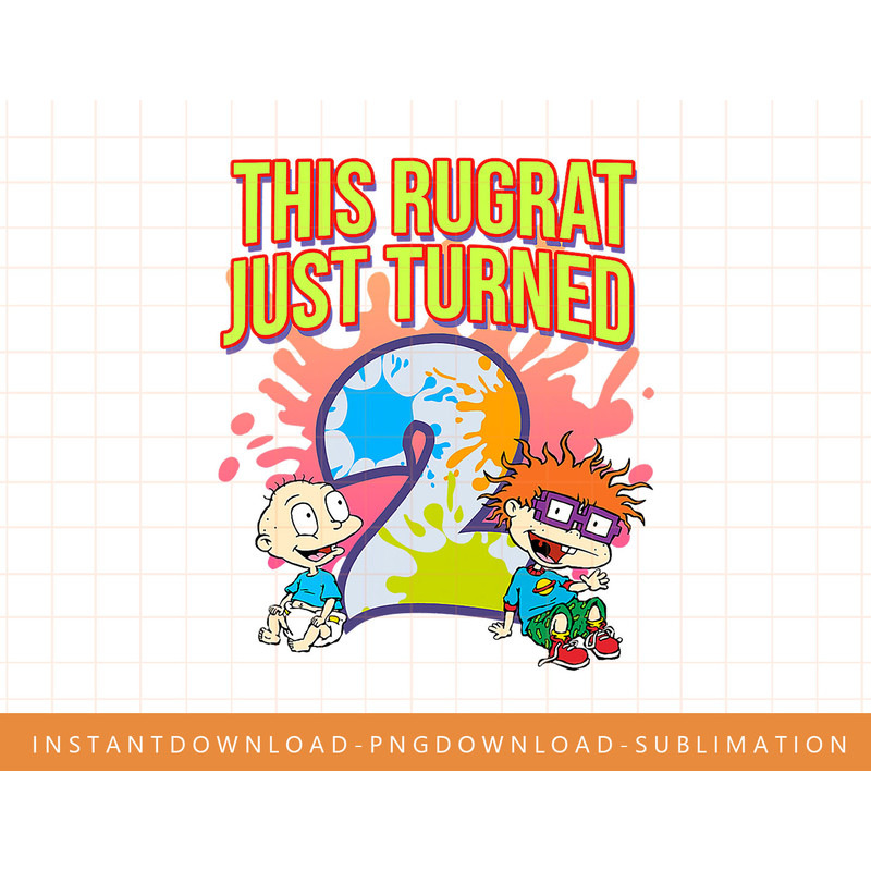 Mademark x Rugrats - This Rugrat Just Turned 2 - 2nd Birthday Outfit png, sublimate, digital print.jpg