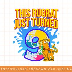 mademark x rugrats - this rugrat just turned 9 - 9th birthday png, sublimate, digital print