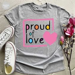 lgbtq support shirts, lesbian vneck tshirts, proud t-shirt, pride month awareness, love graphic tees, trans pride outfit