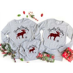 moose family matching,reindeer family matching ,christmas shirt for family,family tops,personalized