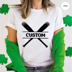 Custom Baseball Shirt, Personalized Baseball Gifts, Baseball Mom Shirt, Player Graphic Tees, Baseball Team Gifts, Baseba