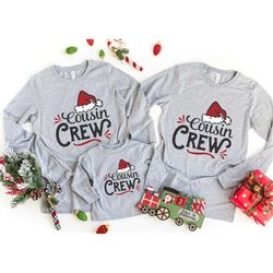 cousin squad shirt, family matching christmas shirt, christmas family tops, christmas matching shirt