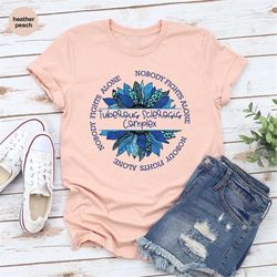 tuberous sclerosis warrior shirt, floral t-shirt, tuberous sclerosis shirt, tuberous sclerosis support tee, tuberous scl