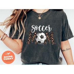 soccer mom mama shirt, soccer family cheetah shirt, mother's day gift, soccer shirt for women, family soccer leopard shi