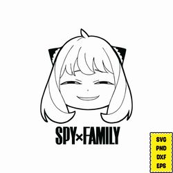 spy x fmaily anime bundle svg digital download | japanese svg | | anime silhouette svg | anime character | kawaii svg