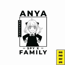 anya psy x family svg, anime vector files, anime dtf transfer, anime png for shirts, cdr, eps, png