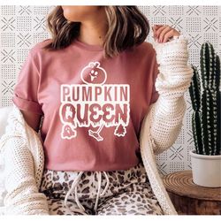 pumpkin queen svg, spooky svg, halloween shirt gift, halloween sign svg, happy halloween svg, thanksgiving svg, png dxf