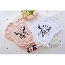 getting hitched getting rowdy shirt, western bachelorette party shirt, bridal party shirt, bachelorette matching shirt,