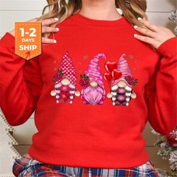 gnomes hearted valentine's day shirts gnomes valentines couple shirts valentines day hoodie valentines day cute vale