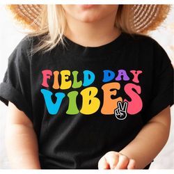 field day vibes svg png, school field day svg, fun day svg, field day shirt svg, wavy groovy svg, png dxf digital downlo