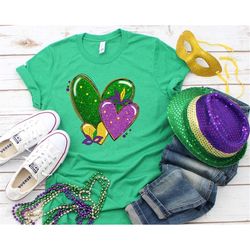 mardi gras heart shirt  mardi grass festival sweatshirt  mardi gras shirt  mardi gras hoodie  new orleans shirt  fat tue