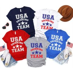 funny 4th of july matching shirts, usa drinking team, memorial day shirt matching fourth of july tshirts friends group,