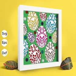 easter egg papercut light box