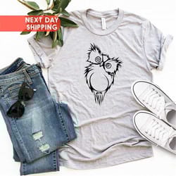 owl shirt, owl lover shirt, animal lover shirt, cute animal shirt, women owl shirt, birding lover tee, owl tee, bird shi
