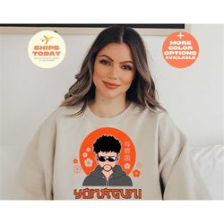 bad bunny anime, yonaguni shirt, bad bunny shirt, yonaguni sweatshirt, bad bunny sweatshirt