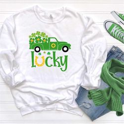 st. patrick's day shamrock lucky shirt st pattys shamrock sweatshirt shamrock lucky tee shamrock lucky st pattys day