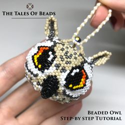 Beaded Owl Pattern - Cute Seed Bead Animals Step by Step Tutorial