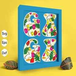 flower gigi papercut light box