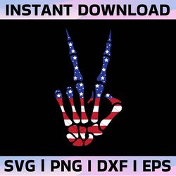american skeleton hand svg, happy 4th of july, funny boods svg, american patriotic life gift digital svg