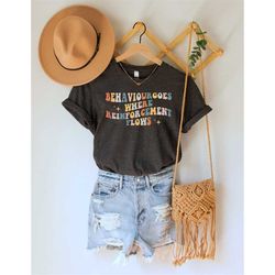 behavior goes where reinforcement flows bcba special ed shirt aba neurodiversity shirt future is inclusive aba therapist