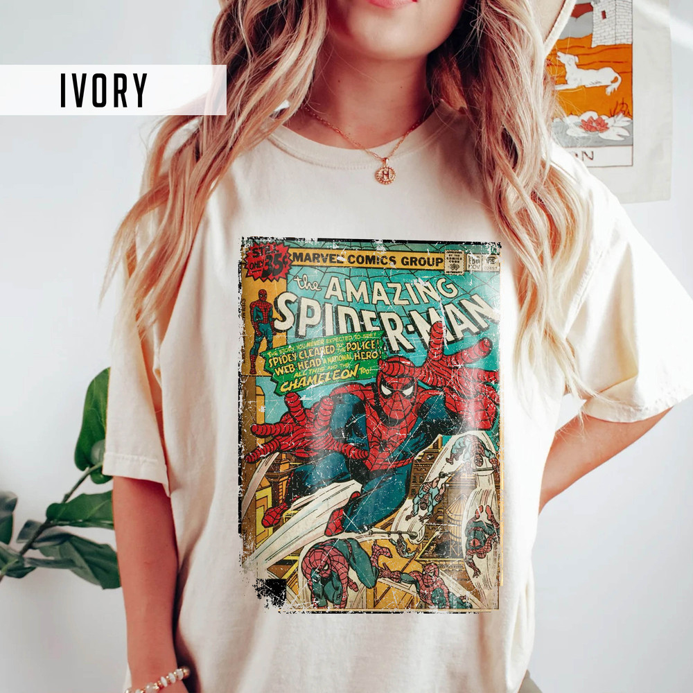 Amazing Spider-Man Avenger Superhero, Vintage Spiderman Shirt, Marvel Comfort Colors Shirt, Marvel Avengers Shirt, Spiderman Birthday Shirt - 2.jpg