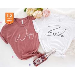 bride shirt | wifey shirt | summer bridal shower gift | holiday engagement | gift ideas for bride gift
