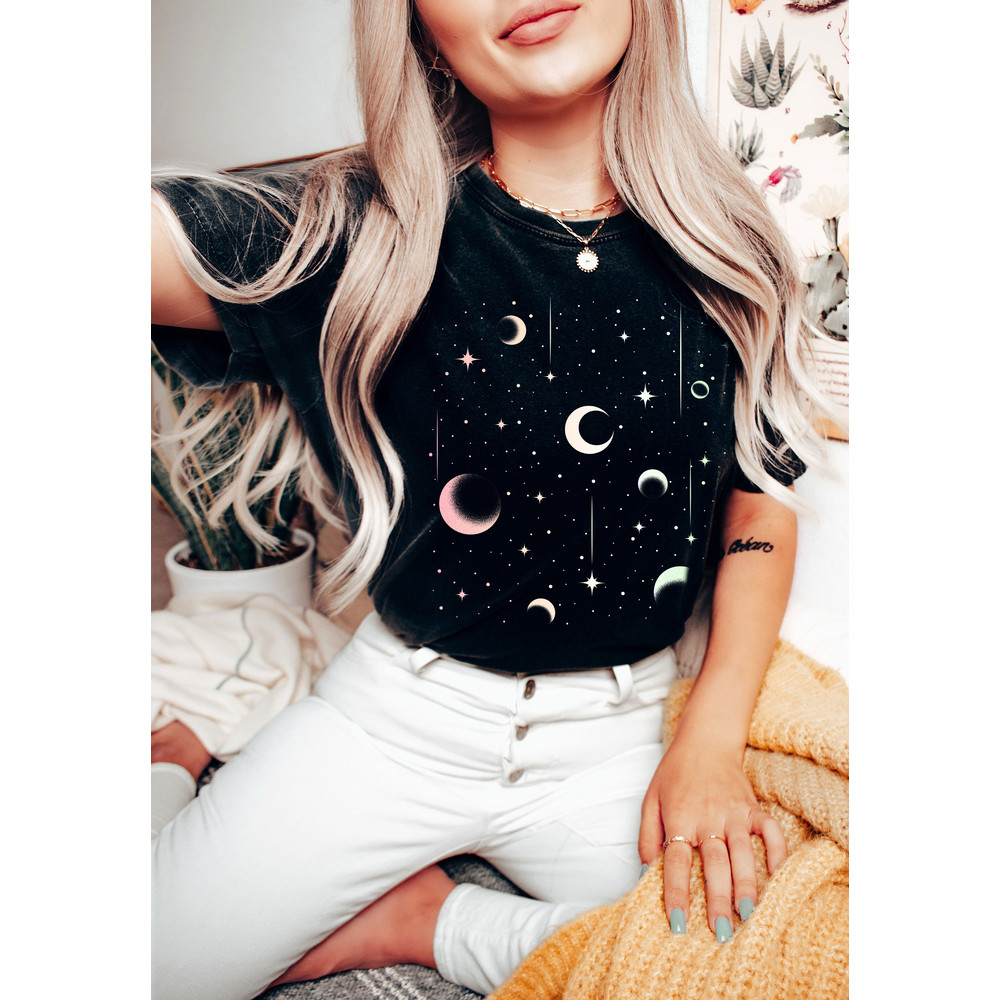 Comfort Colors® Shirt, Celestial Shirt, Spiritual Shirt, Astrology Shirt, Garment Dyed, Moon Shirt, Moon Phases Shirt, Gift For Mom - 2.jpg