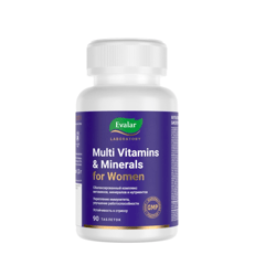 Multivitamins and minerals for women 90 pcs. coated tablets