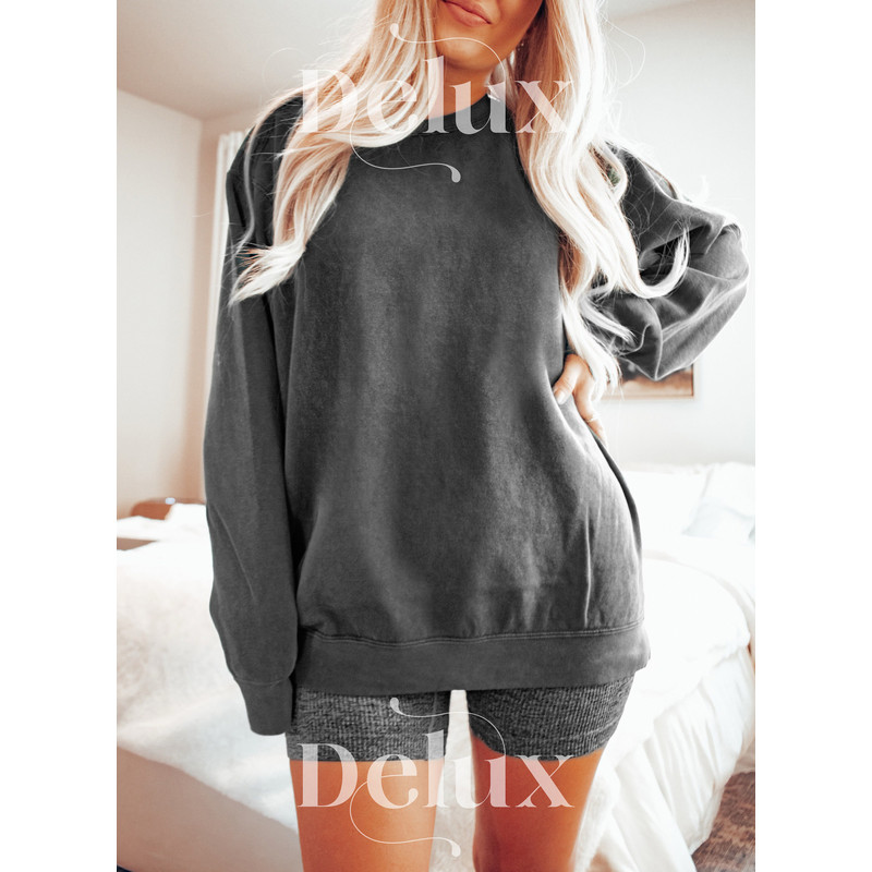 Blank Sweater For DIY Project, Comfort ColorsĀ® Tee, Plain Diy Gift Sweater, Blank Sweater, Oversized Sweatshirt, Plain Sweater, Soft Sweater - 3.jpg