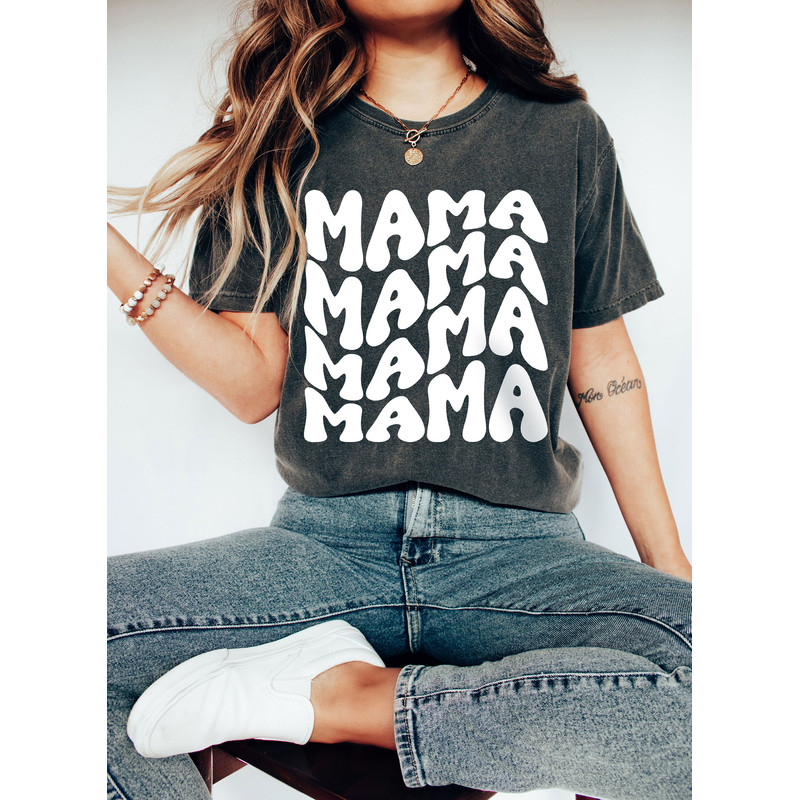 Comfort Colors® Shirt, Mama Shirt, Retro Mama Shirt, Gift for Mom, Mom Life Shirt, Mothers Day Gift, Mom To Be, Mother's Day Shirt - 2.jpg