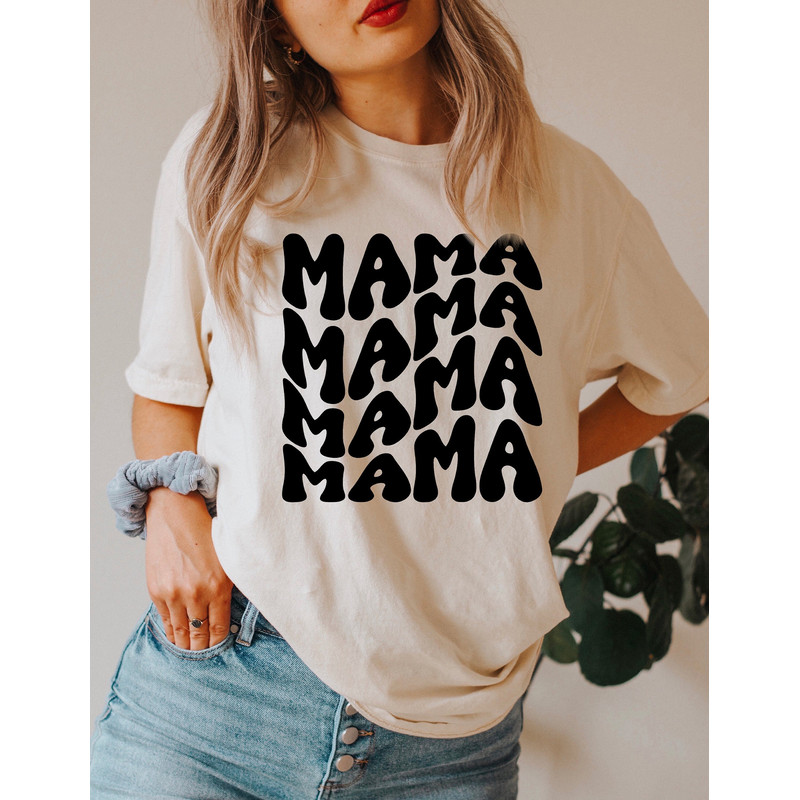 Comfort Colors® Shirt, Mama Shirt, Retro Mama Shirt, Gift for Mom, Mom Life Shirt, Mothers Day Gift, Mom To Be, Mother's Day Shirt - 3.jpg