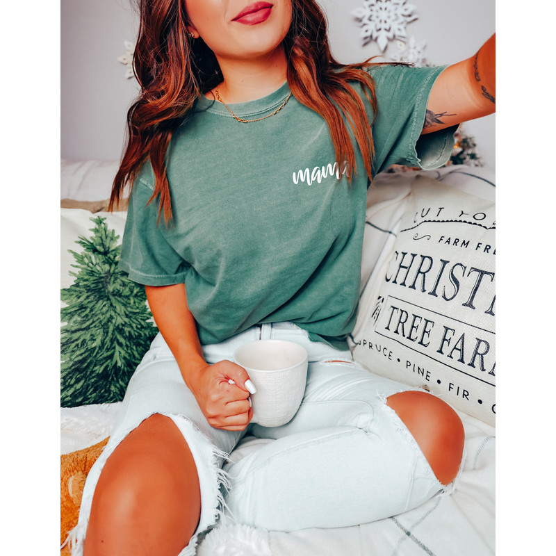 Comfort Colors® Shirt, Pocket Mama Shirt, Mom Shirt, Pregnancy Reveal Shirt, Cute Mom Shirt, Mom Life Shirt, Mama Shirt, Mother's Day Shirt - 1.jpg