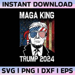 maga king trump 2024 png, donald trump png, republican comeback png, trump supporter png, make america great again png