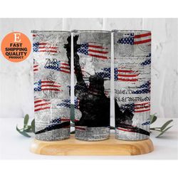 independence day celebration 20oz stainless steel tumbler, patriotic july 4th 20oz steel tumbler, vibrant and eye catchi