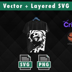 anime demon slayer svg , fichiers vectoriels anime, anime png , tanjiro svg